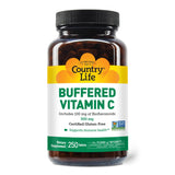 Country Life vitamine C bufferisée - bouteille claire, soutien quotidien d énergie naturelle.