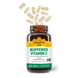 Country Life vitamine C bufferisée - emballage pratique et conditionnement familial.