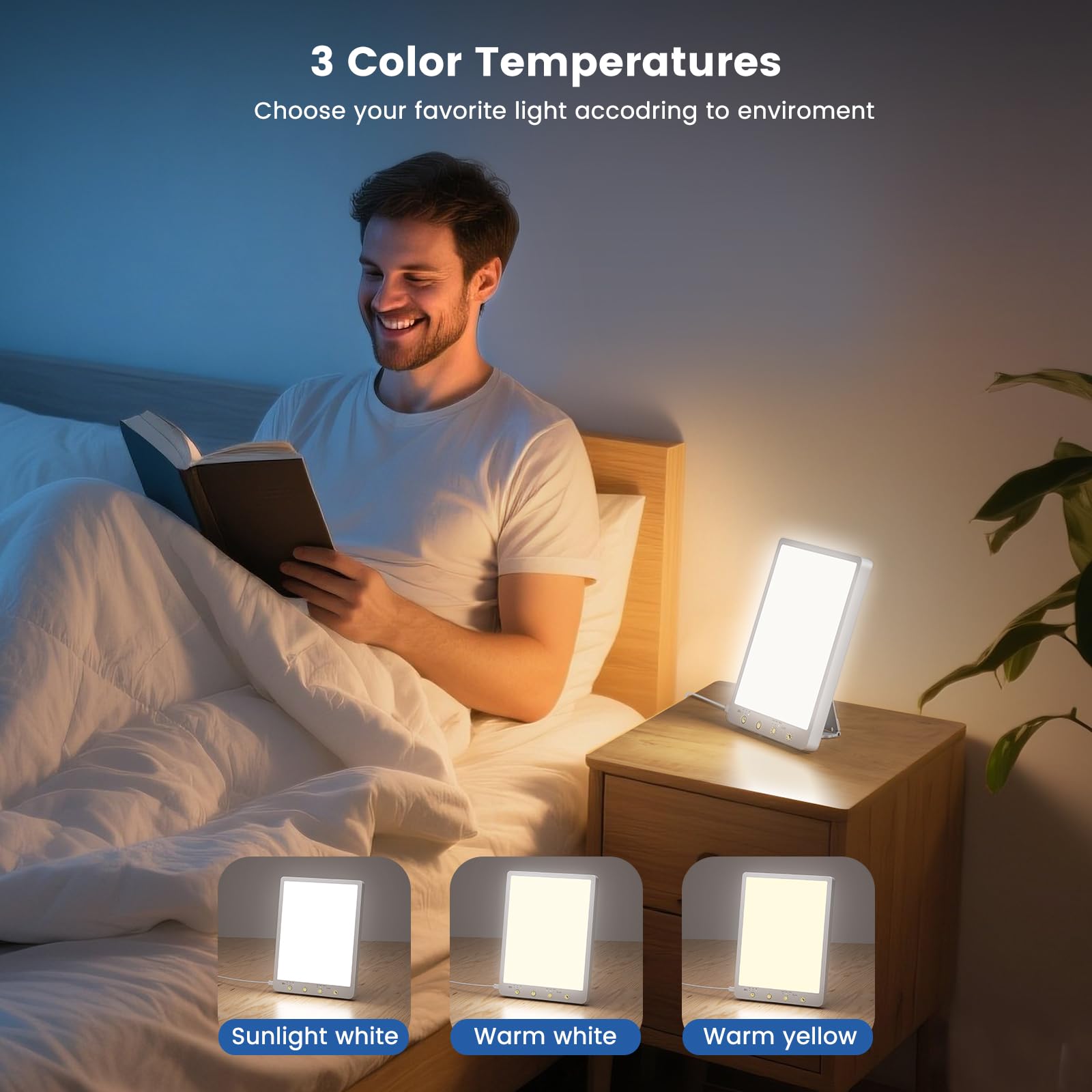 Mode trois températures pour ajuster l’ambiance lumineuse