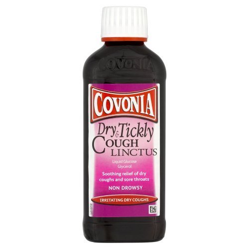 Covonia sirop toux sèche, flacon pratique pour réconforter la gorge.