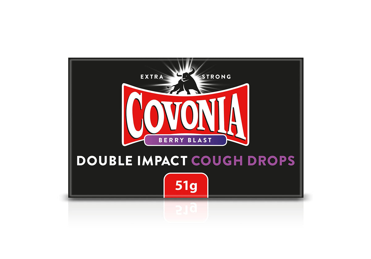 Pastilles Covonia Berry Blast emballage compact pour déplacements