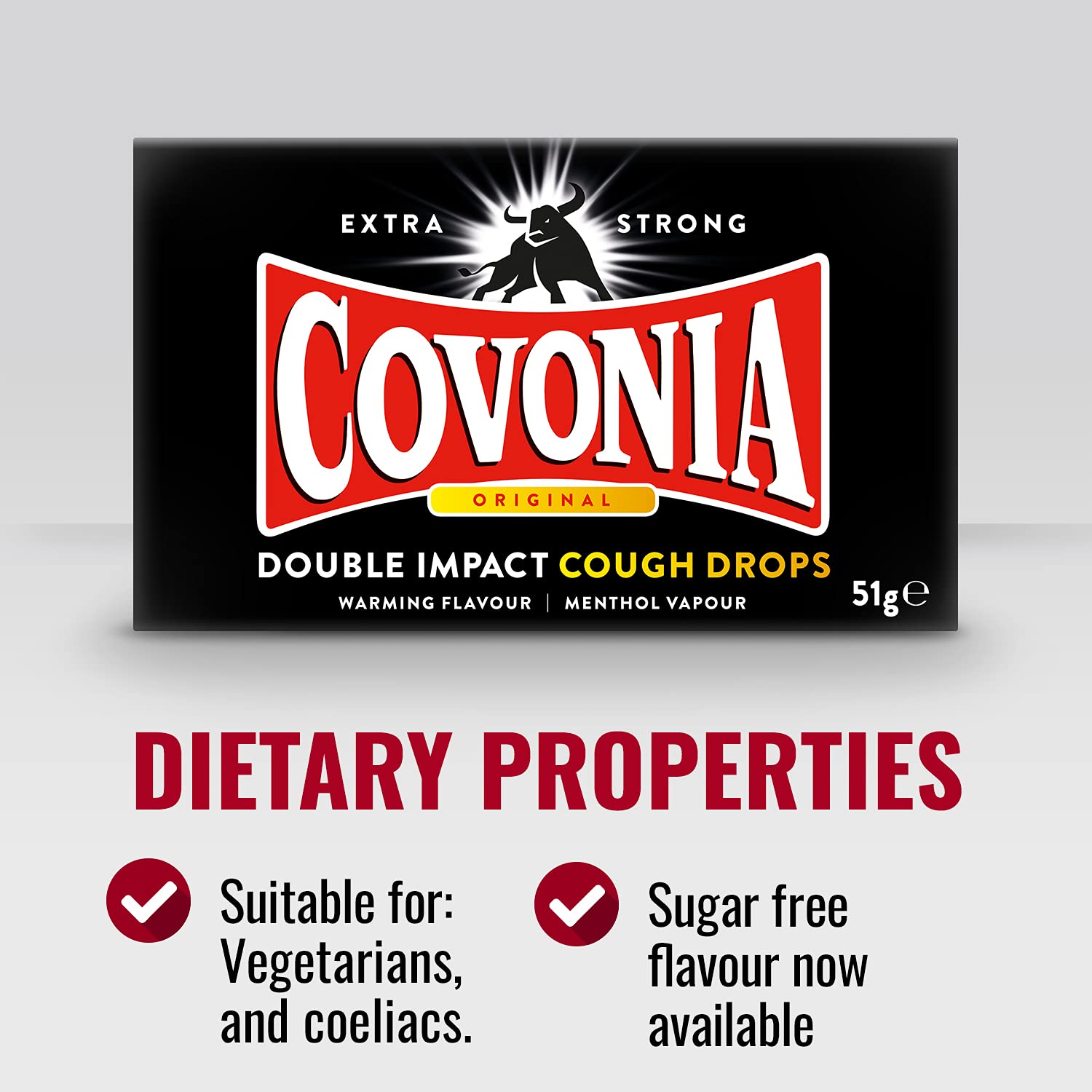 Pastilles Covonia Toux Original 51 g - double effet pour soulager irritations