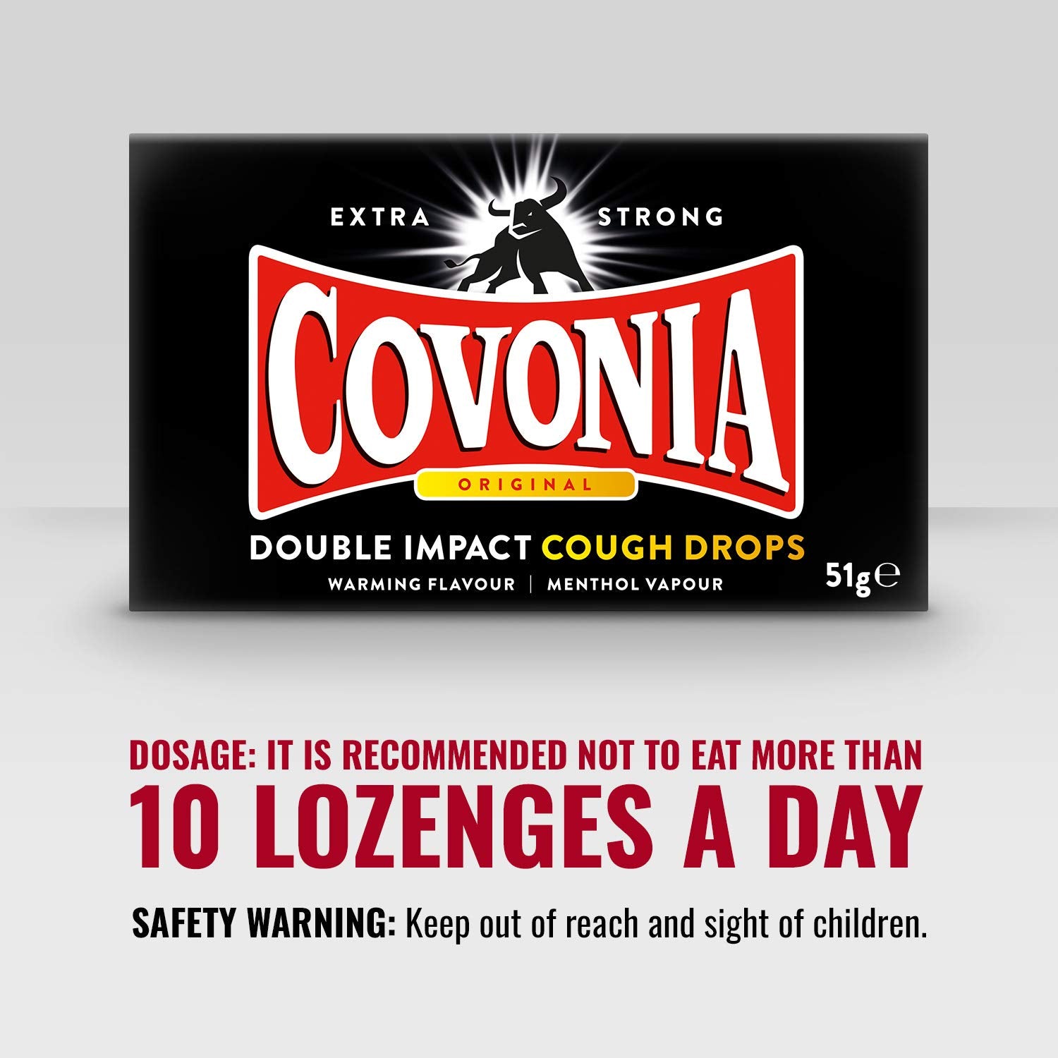 Pastilles Covonia Toux Original 51 g - moitié mentholée libère fraîcheur