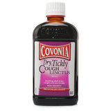 Covonia sirop-toux sec bouteille, apaisement potentiel de la gorge et réduction de l'irritation.