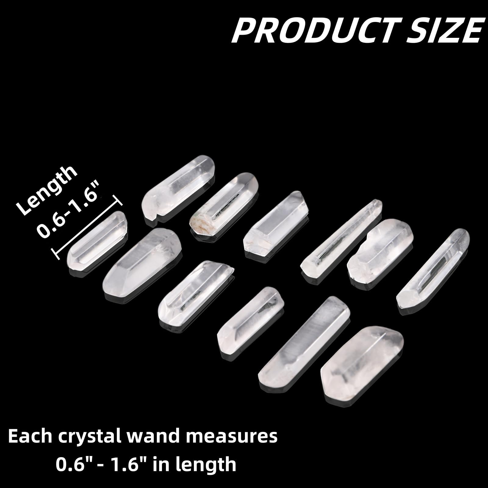 Covzoe quartz clair – pointe brute avec détail pour yoga et énergie positive.