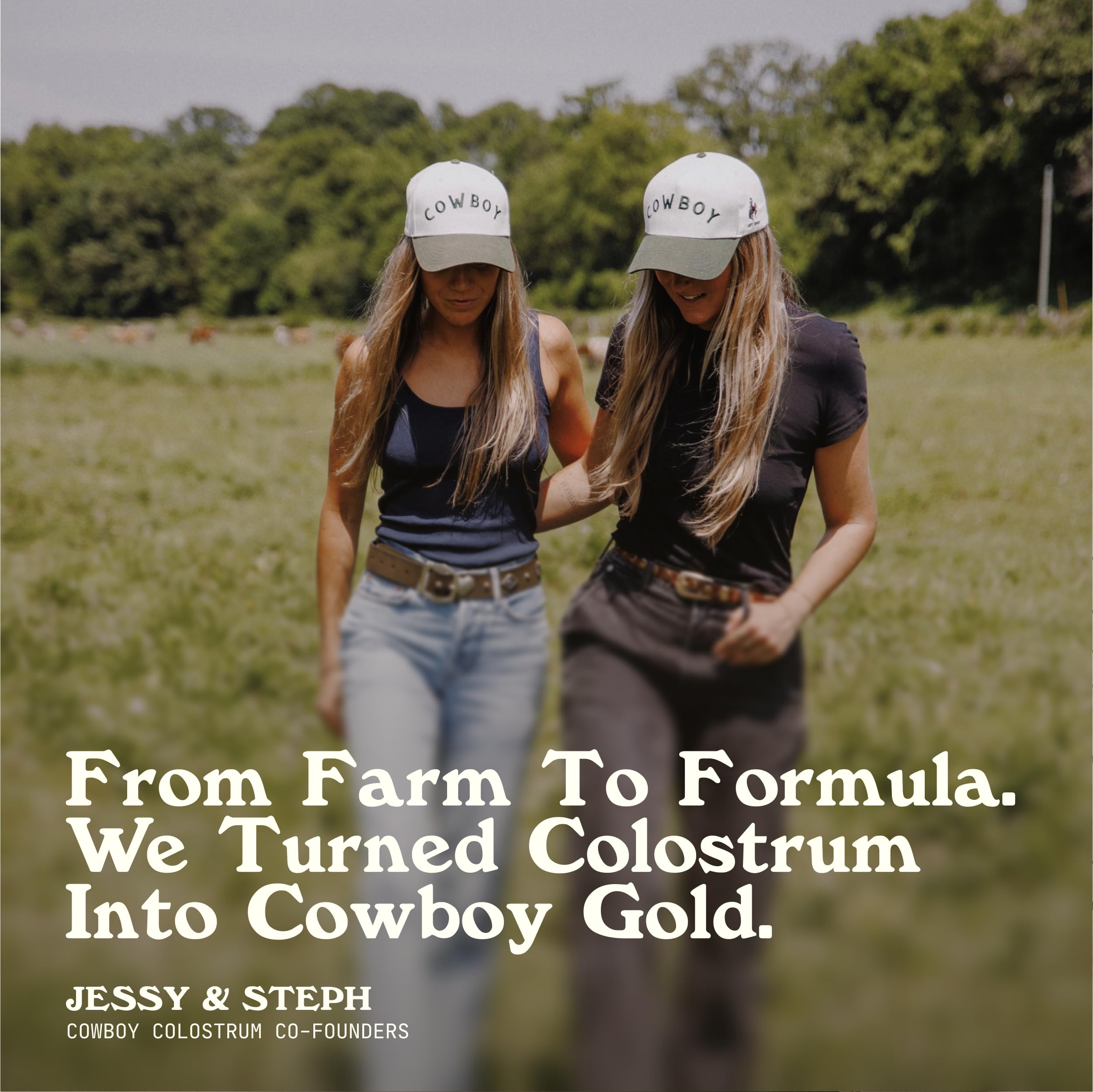 Cowboy Colostrum poudre cheveux plus forts potentiel après utilisation régulière