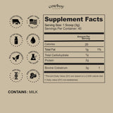 Cowboy Colostrum poudre smoothie, apport potentiel en nutriments pour la journée