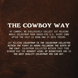 Cowboy Colostrum se dilue facilement dans eau, smoothie ou café.