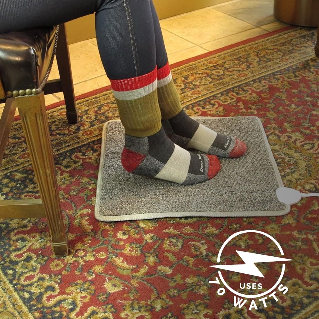 Cozy Toes de Cozy Products, usage portable et pliable, idéal pour le bureau et le salon.