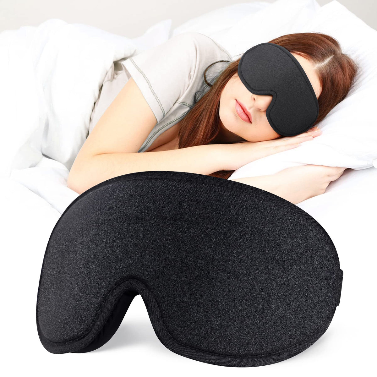 Cozyhealth masque-sommeil-3d-contour vue globale pour un confort maximal