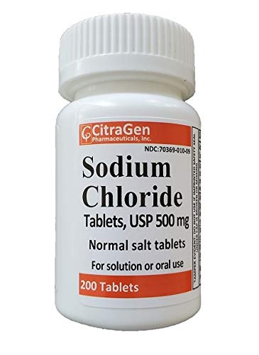 CP Citargen tablettes chlorure de sodium 500 mg, rééquilibrent les électrolytes.