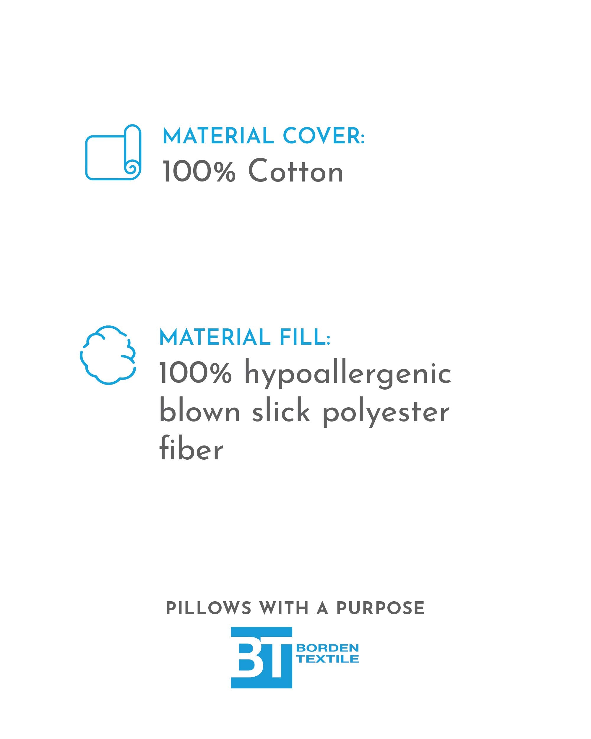 Pillows with a Purpose CPAP oreiller dimensions standard 51 x 66 cm.