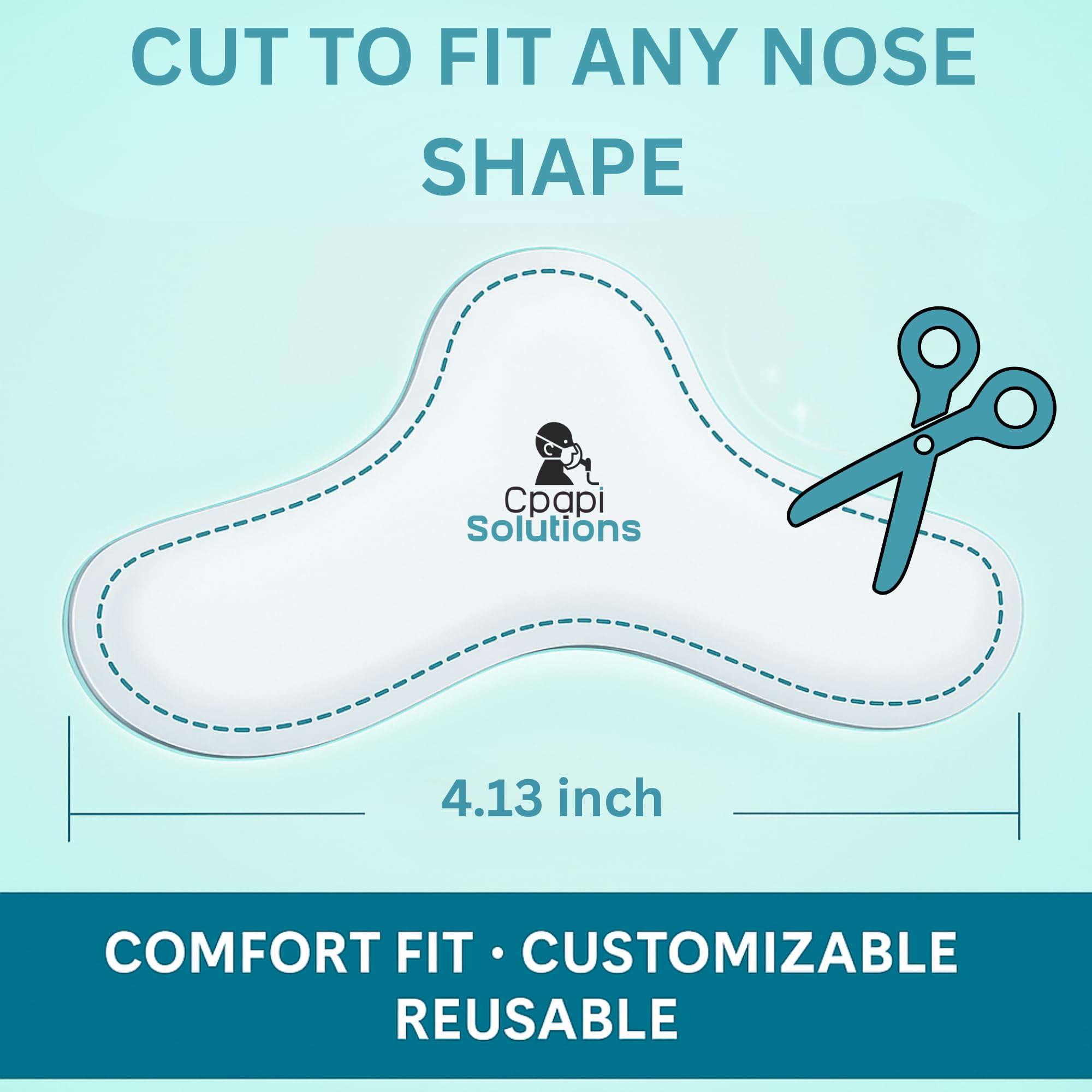 CPAPi Solutions coussinets gel nez – application simple atténue irritations et rougeurs nocturnes.