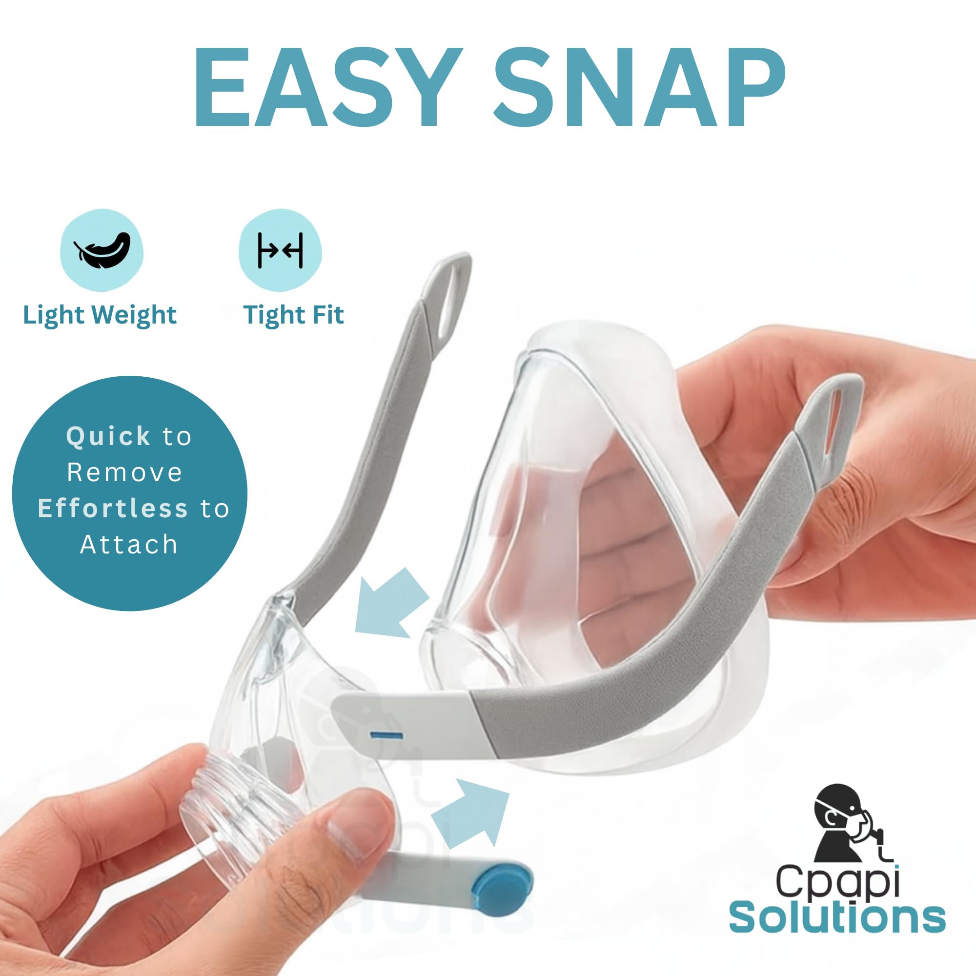 CPAPi Solutions cadre F20 durable, résistance à l usure nocturne