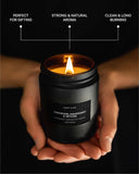 Bougie Craft & Kin cire soja noir: design moderne et élégant