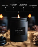 Gros plan sur la cire naturelle Craft & Kin Café Dark Roast pour une combustion propre.