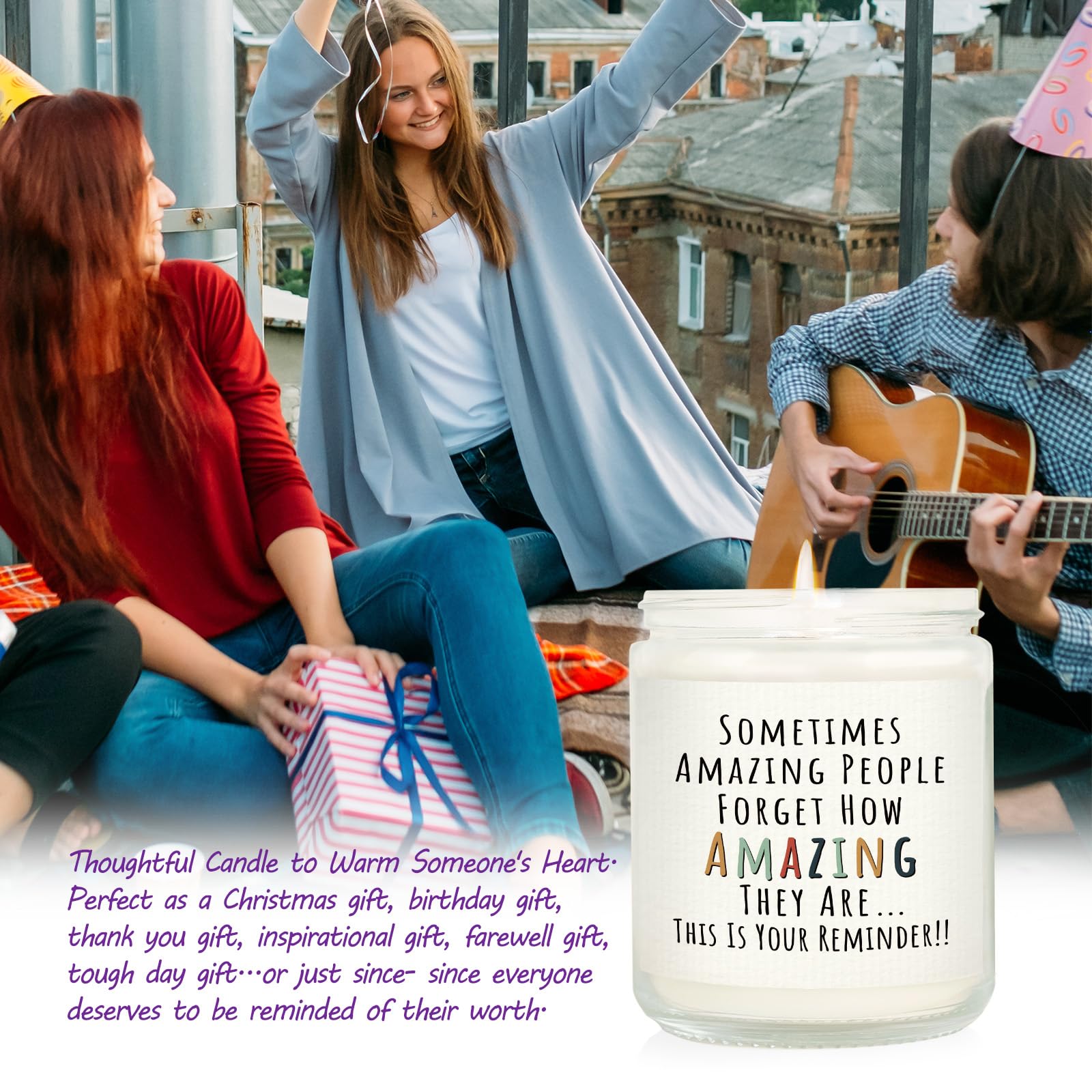 Craftique bougie cadeau pour amie – parfaite pour anniversaire et moments joyeux