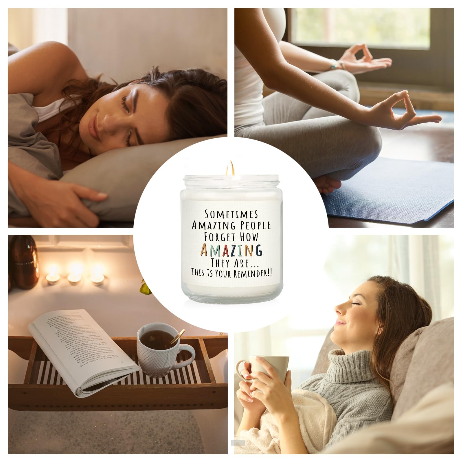 Craftique bougie design coloré – motifs joyeux, idéale pour déco
