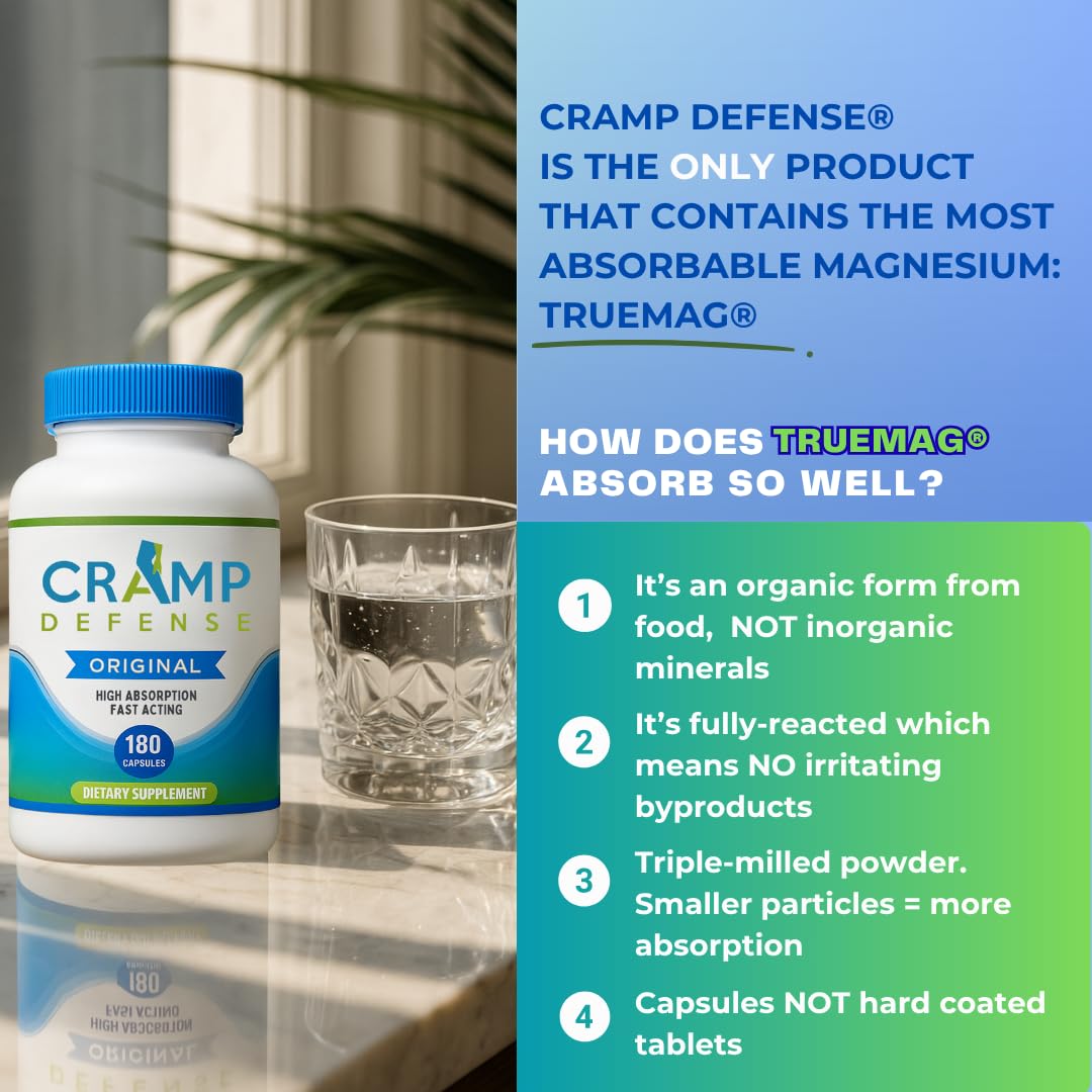 Cramp Defense met en avant une absorption maximale grâce à sa formulation.