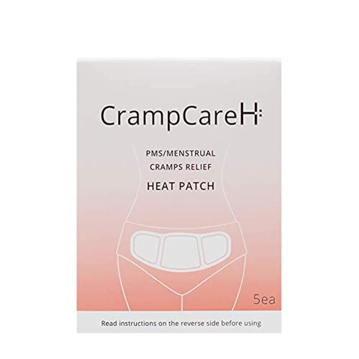 CrampCareH pansement thermique avec ailes larges offrant une couverture abdominale accrue.
