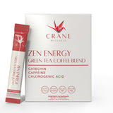 CRANE WELLNESS Zen Energy: sachet thé vert et café pour énergie calme.