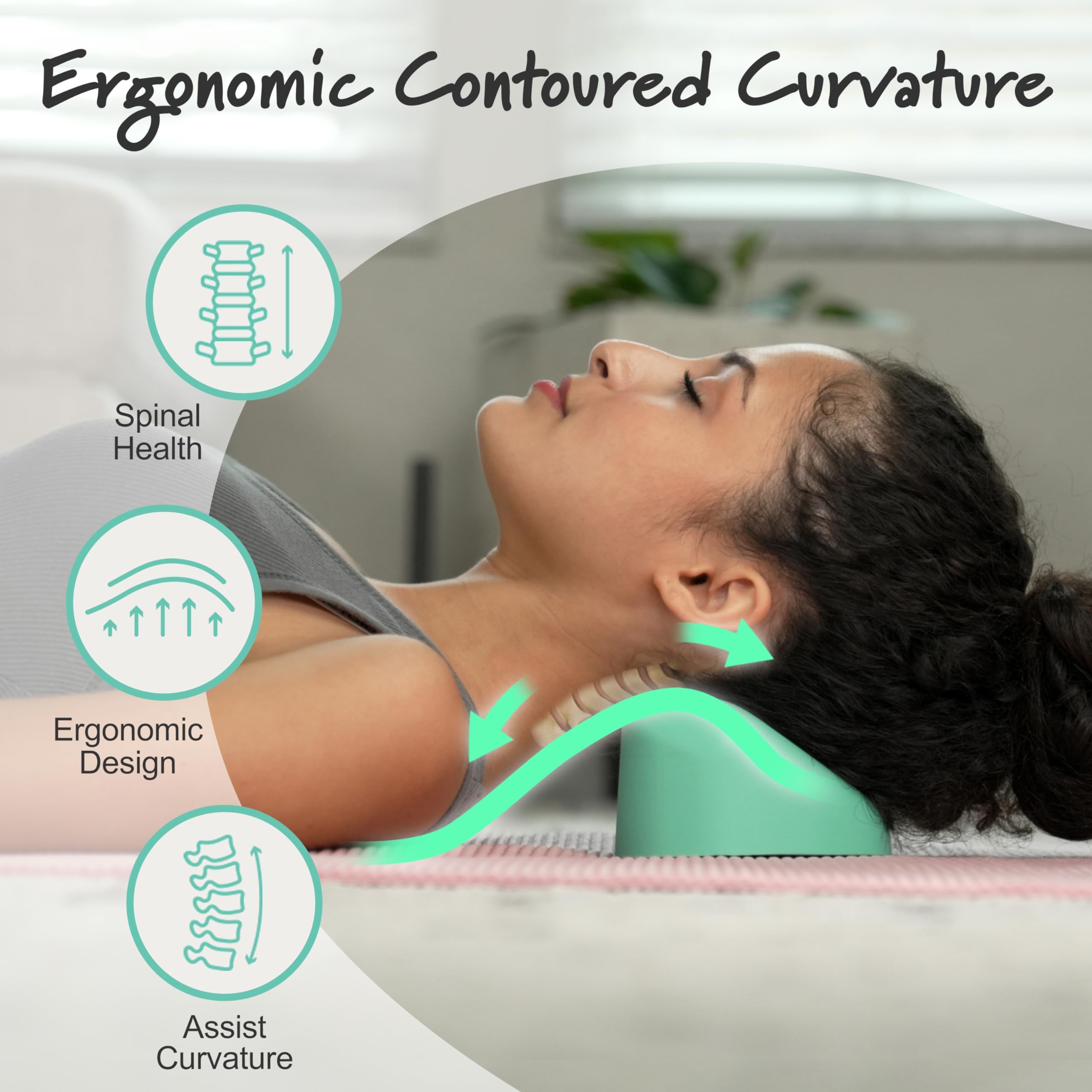 CranioCradle Original, support sous-genoux aligné pour un meilleur alignement corporel.