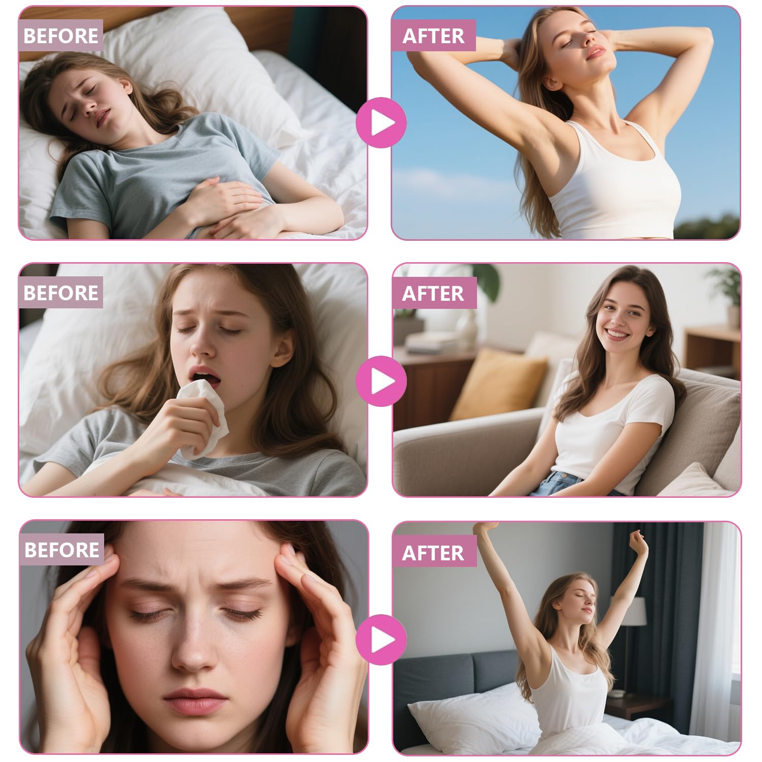 Gommes Crasye Premium – Saveur fruitée intégrée à une routine santé féminine.