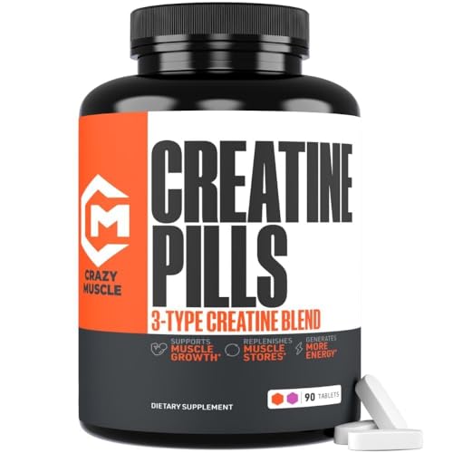 Crazy Muscle Créatine – emballage pratique et facile à transporter