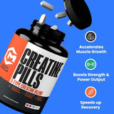 Crazy Muscle Créatine – pilules 5 g pour une dose pratique