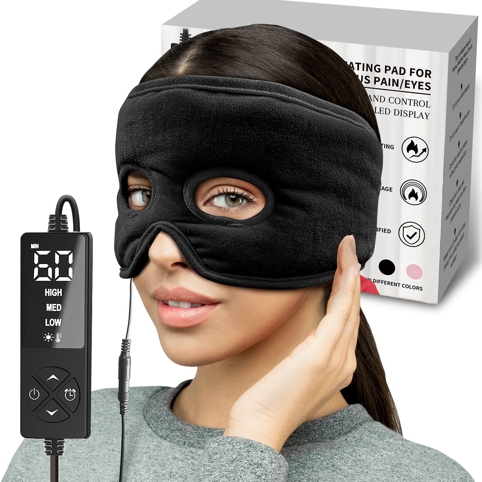 CREATRILL masque-visage-front : chaleur ciblée pour soulager les tensions du front.