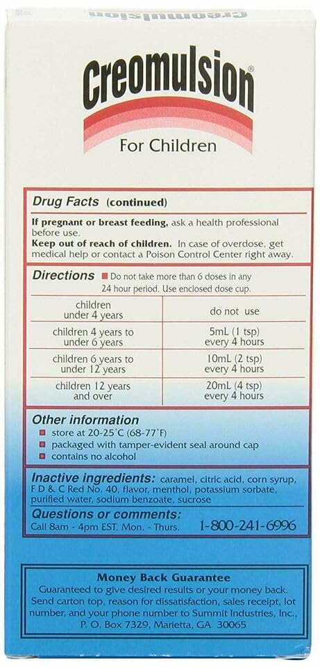 Doseur inclus avec Creomulsion, facilité de dosage.