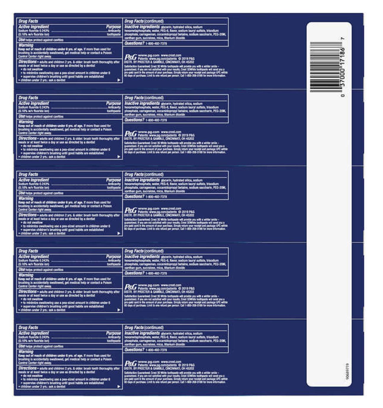 Utilisation quotidienne avec Crest 3D White Advance pour un sourire plus éclatant
