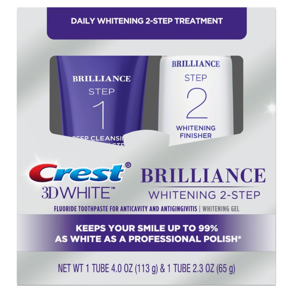 Crest 3D White Brilliance: sourire plus éclatant après une utilisation.