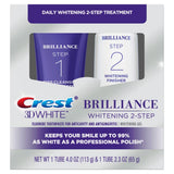 Crest 3D White Brilliance: sourire plus éclatant après une utilisation.