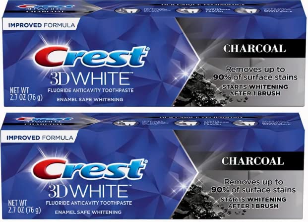 Crest Charbon Actif Étui: présentation du dentifrice prêt pour un brossage efficace