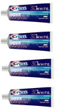 Crest 3D Blanc dentifrice format voyage, paquet de quatre, menthe éclatante, pour sourire frais