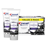 Crest 3D White Thérapie Charbon - tube dentifrice, fraîcheur menthe durable.