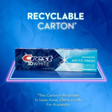 Crest 3D White dentifrice arctique – usage quotidien pour haleine durable.