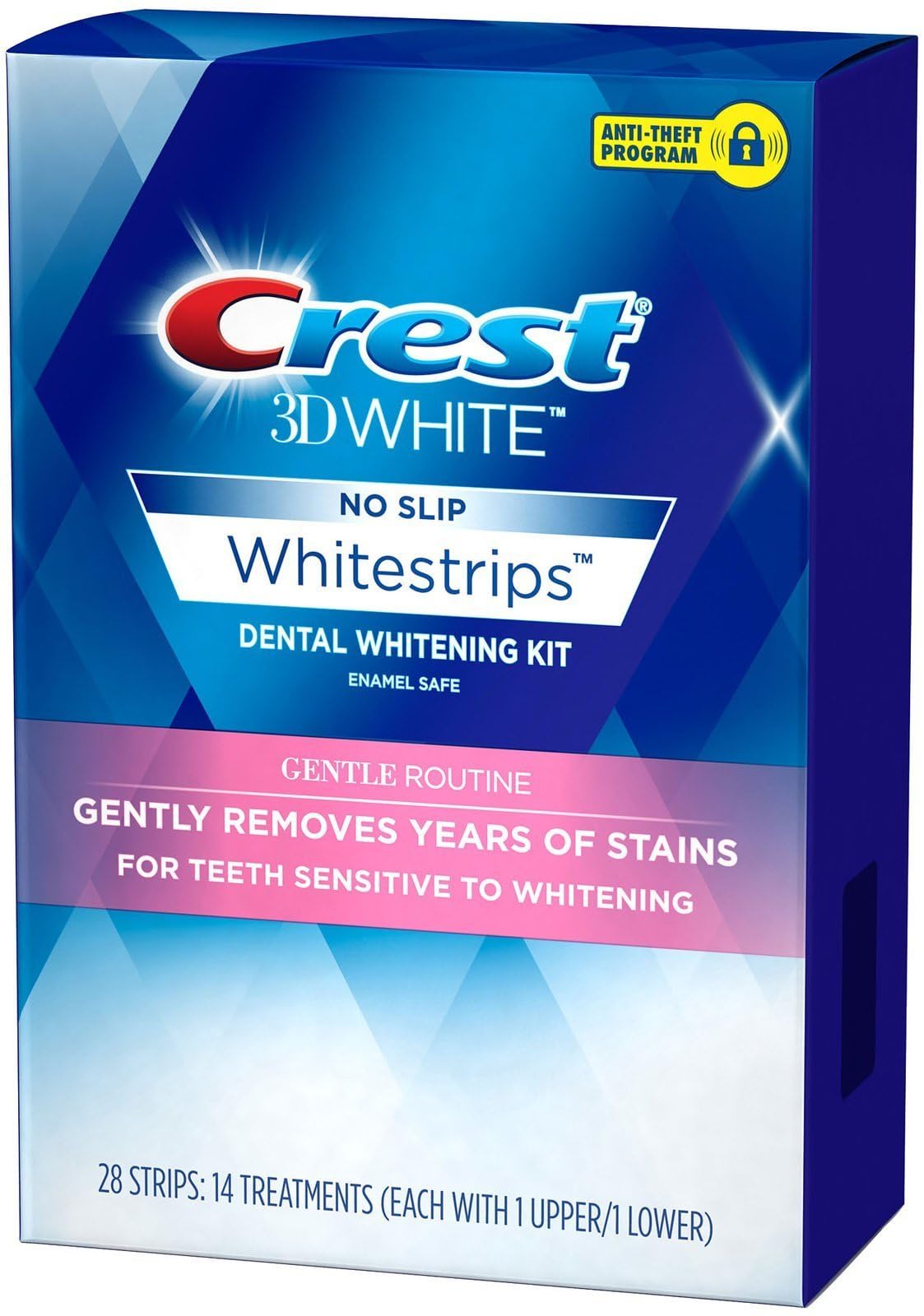 Crest 3D Whitestrips sensibles, accepté par l’ADA pour une confiance accrue