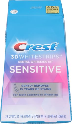 Crest 3D Whitestrips sensibles, bande inférieure prête à être posée