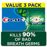 Achat Crest dentifrice menthe triple, solution pratique pour continuer sa routine.