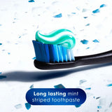 Dentifrice Crest menthe, éclat et brillance des dents après brossage.