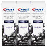 Crest Charbon Therapie blanchiment – pâte dentaire, nettoyage en profondeur et brillance.