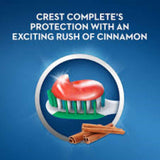 Crest Complete Cinnamon Rush : haleine fraîche après le brossage.