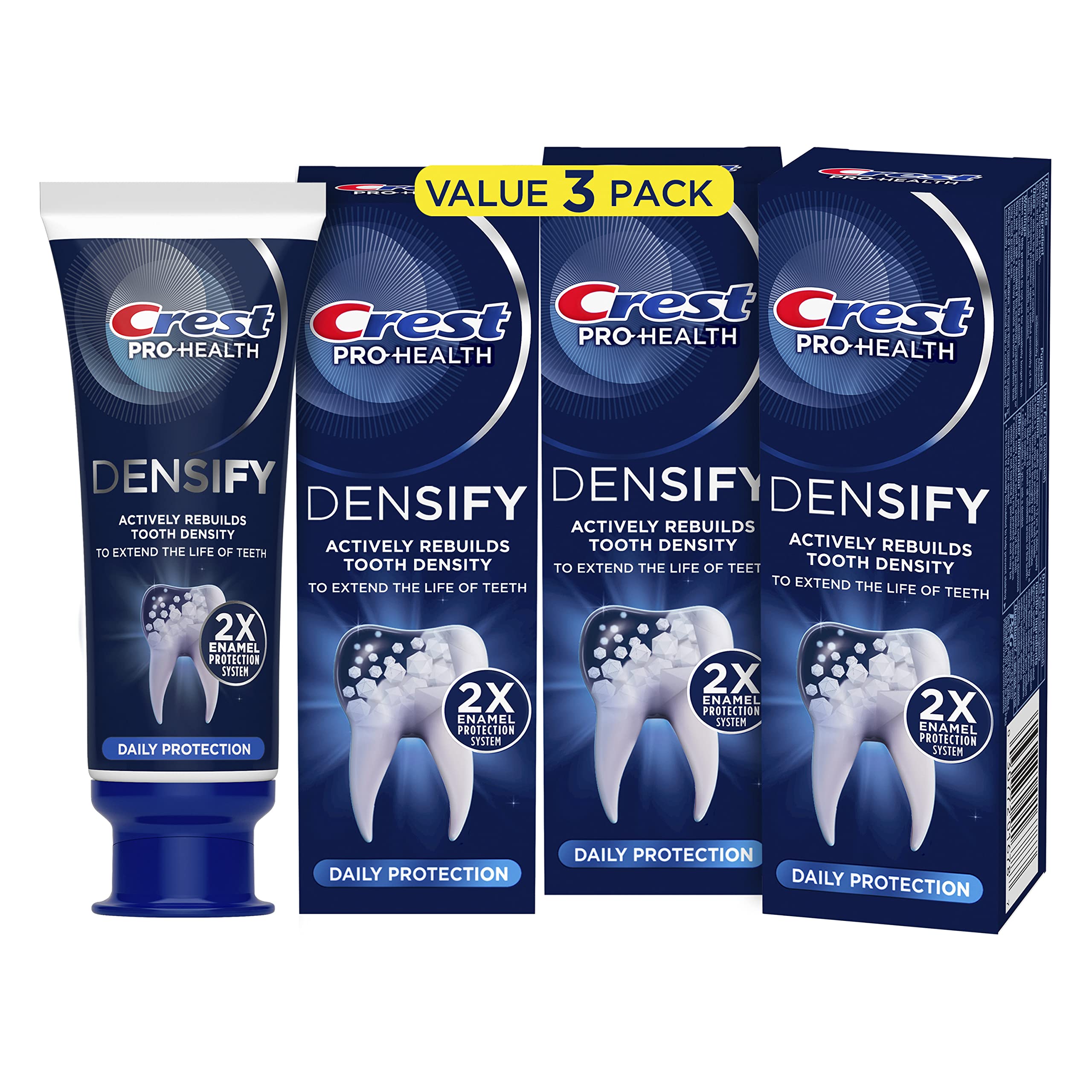 Crest Densify: tube dentifrice 4-1oz, reminéralisation de l'émail.
