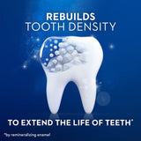 Utilisation quotidienne avec Crest Densify pour densité renforcée de l'émail.