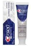 Dentifrice Crest 3D White Advanced Express sur tube, sourire plus blanc et frais
