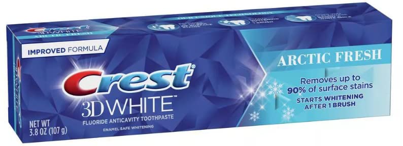 Crest 3D White Arctic Fresh – effet blanchissant doux et fraîcheur durable après chaque brossage