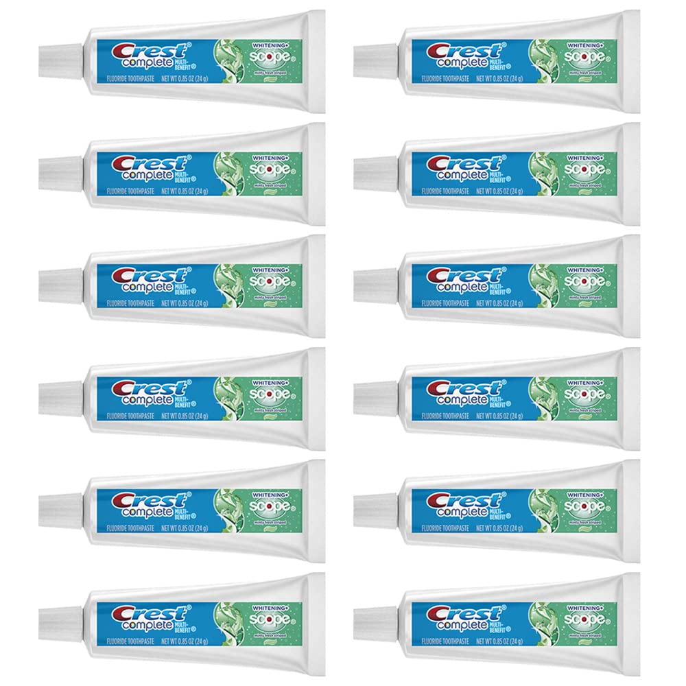 Dentifrice Crest Complet Blanchissant Menthe – emballage clair, usage quotidien facilité.