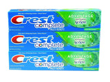 Dentifrice Crest Complete Menthe Fraîche avec Scope, haleine longue durée et surfaces propres.